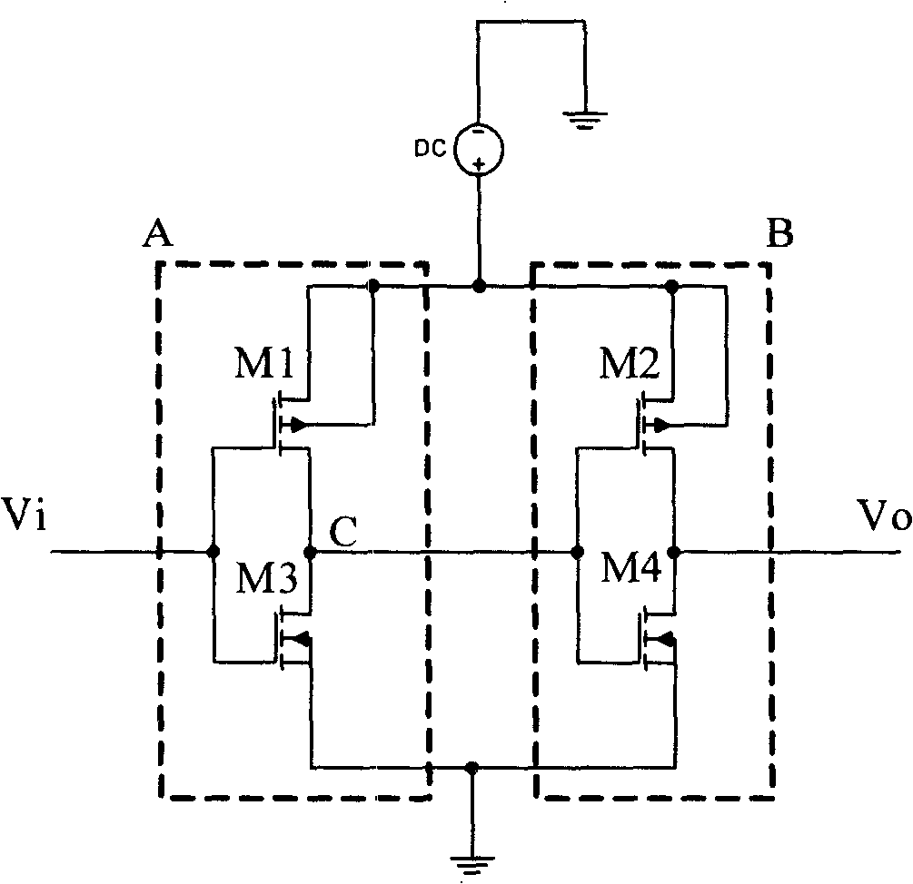 Buffer in ultra-low power consumption integrated circuit