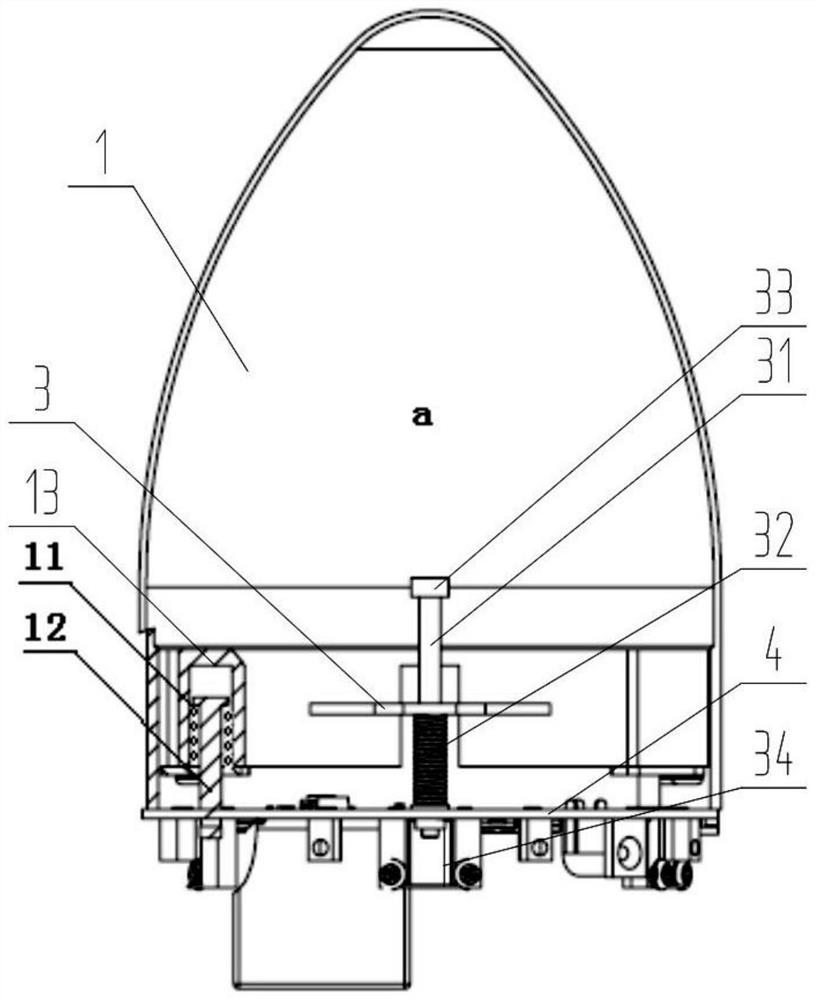 Fairing separation mechanism, water rocket model with same and teaching aid