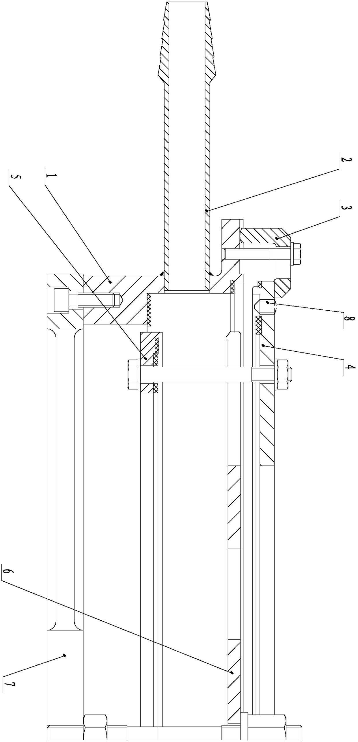 A dual-channel flow test adapter device