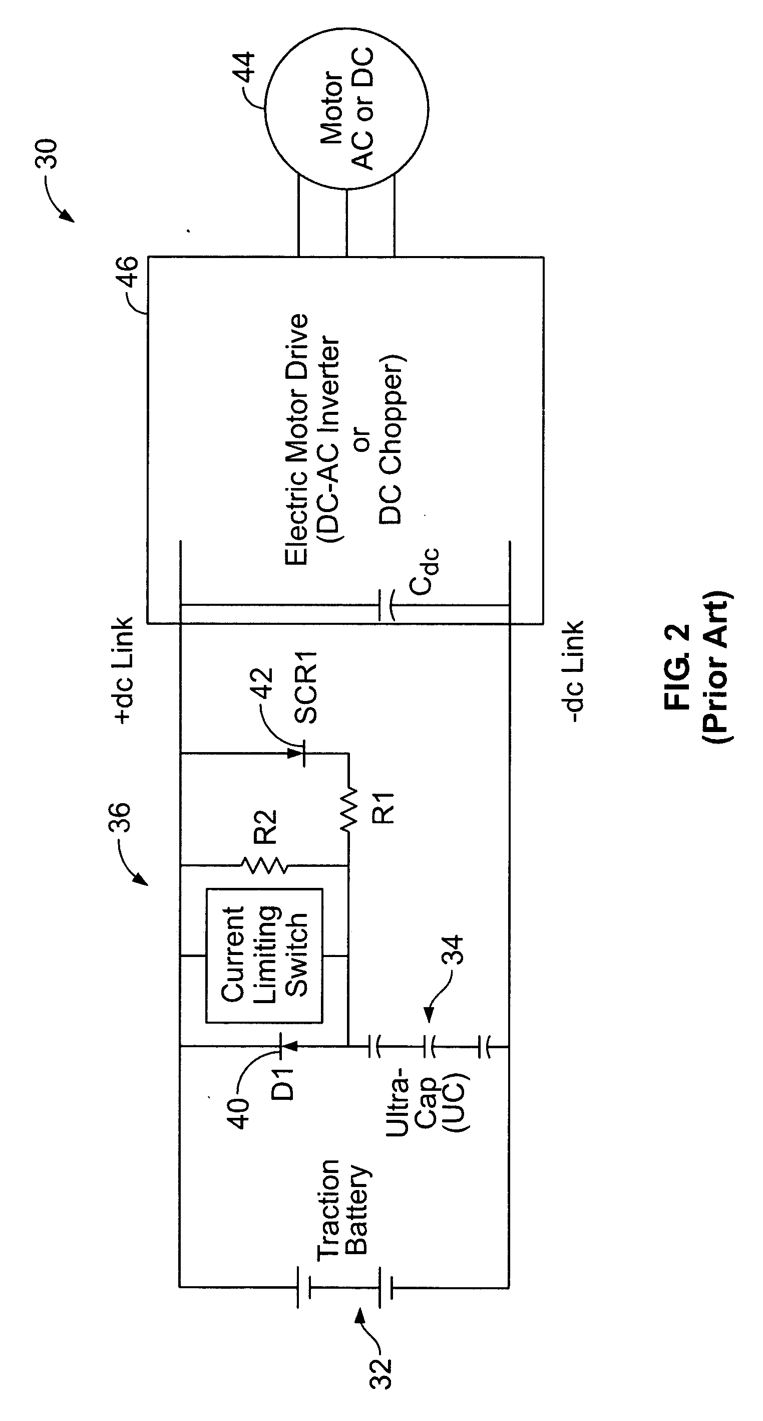 Energy storage system for electric or hybrid vehicle