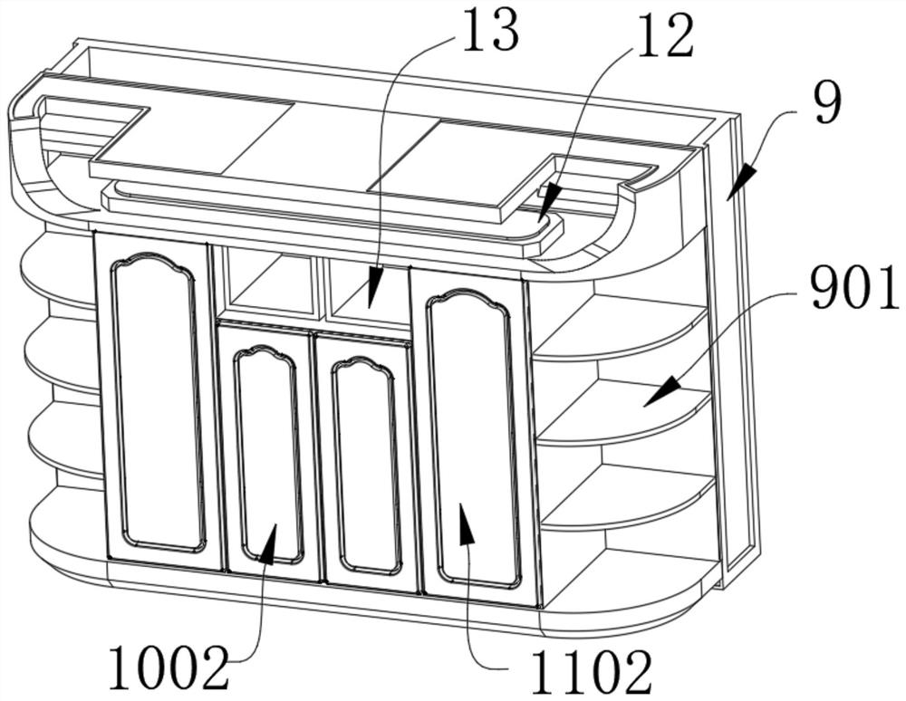 Assembled type assembly cabinet convenient to move and adjust