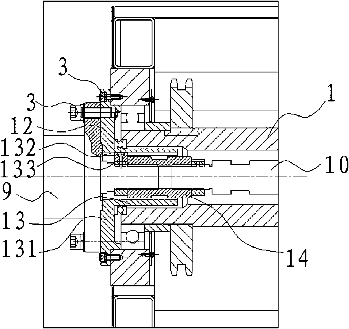 Steel coil tensioning device of full-automatic uncoiler