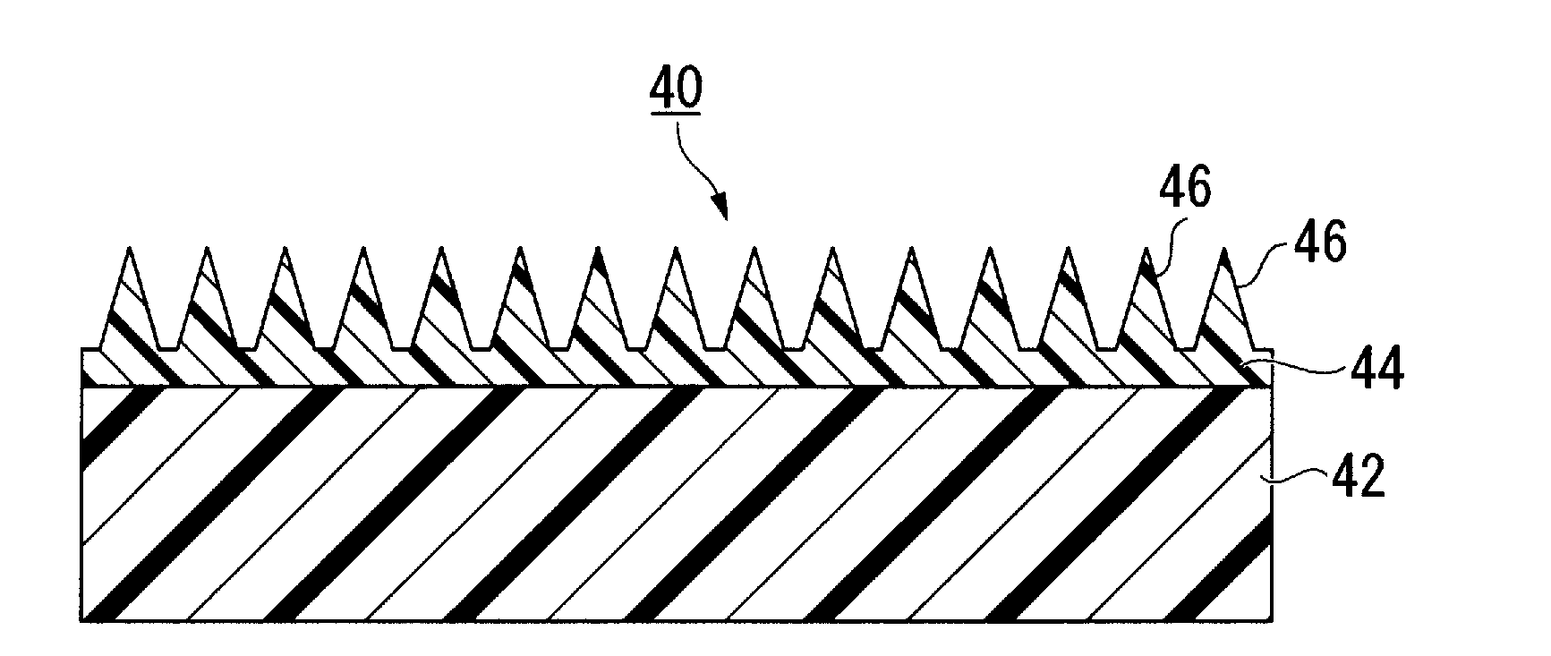 Method of manufacturing product having micro protrusion and recess face structure on surface thereof and manufacturing device thereof