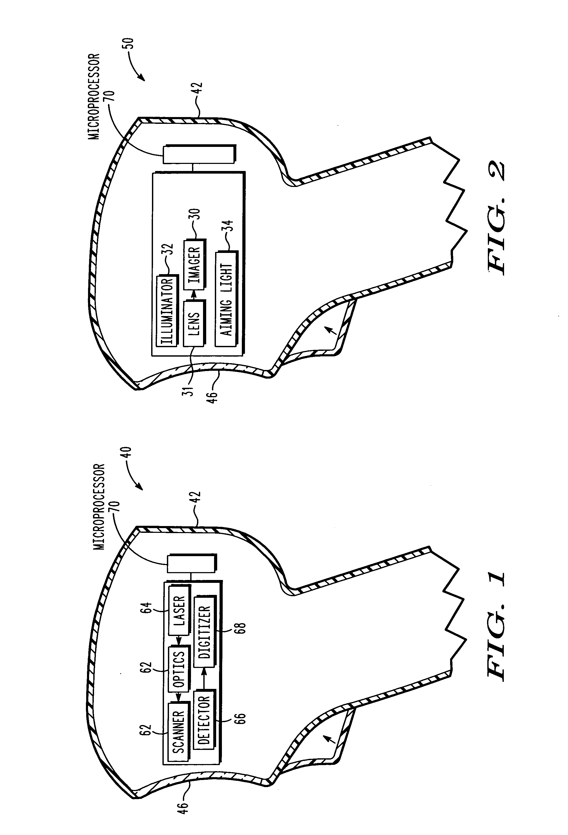 Electro-optical lens mounting assembly and method in electro-optical readers