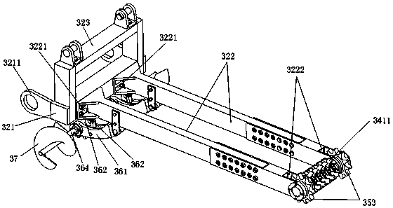 Deep-rhizome crop harvester