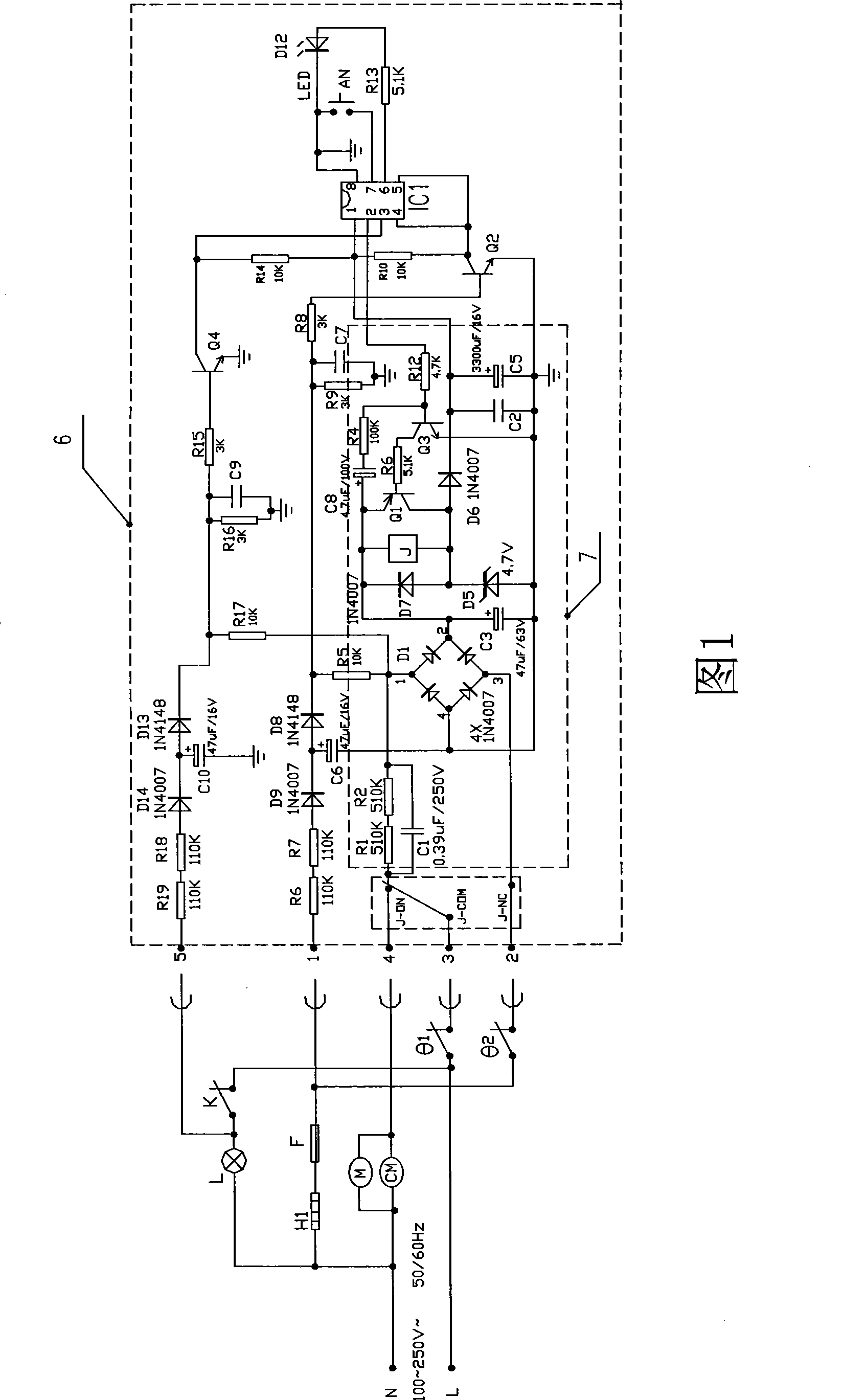 Door switch counting refrigerator control system and defrosting control method thereof