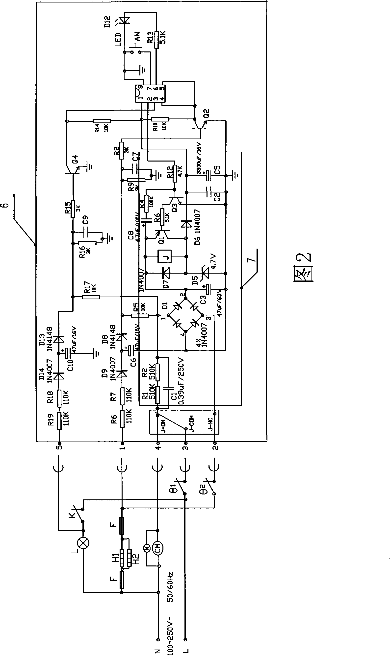 Door switch counting refrigerator control system and defrosting control method thereof