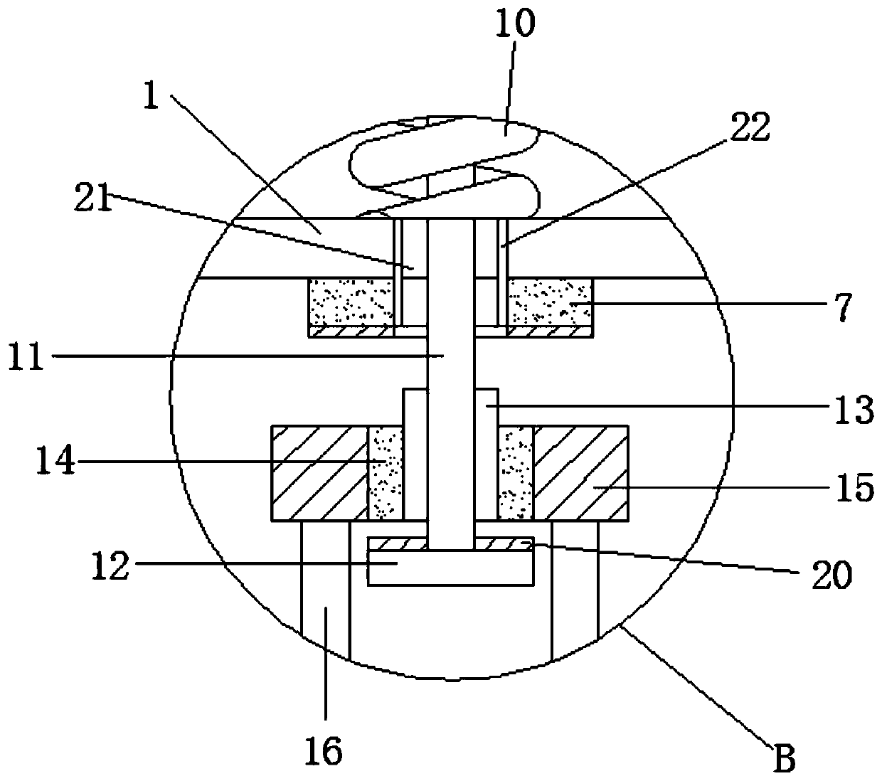 A spring support hanger