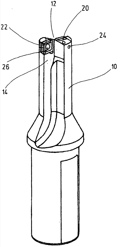 Integral drill with indexable insert