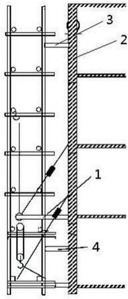 Hoist bearing frame for steel structure building body and early-warning control method thereof