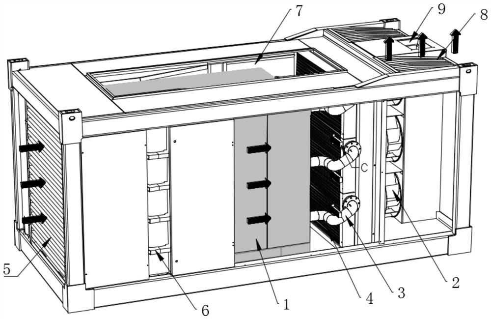 Enhanced cooling type cabinet for compressor