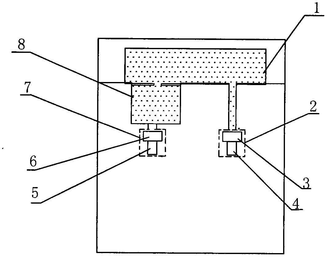 Novel induction device of water dispenser