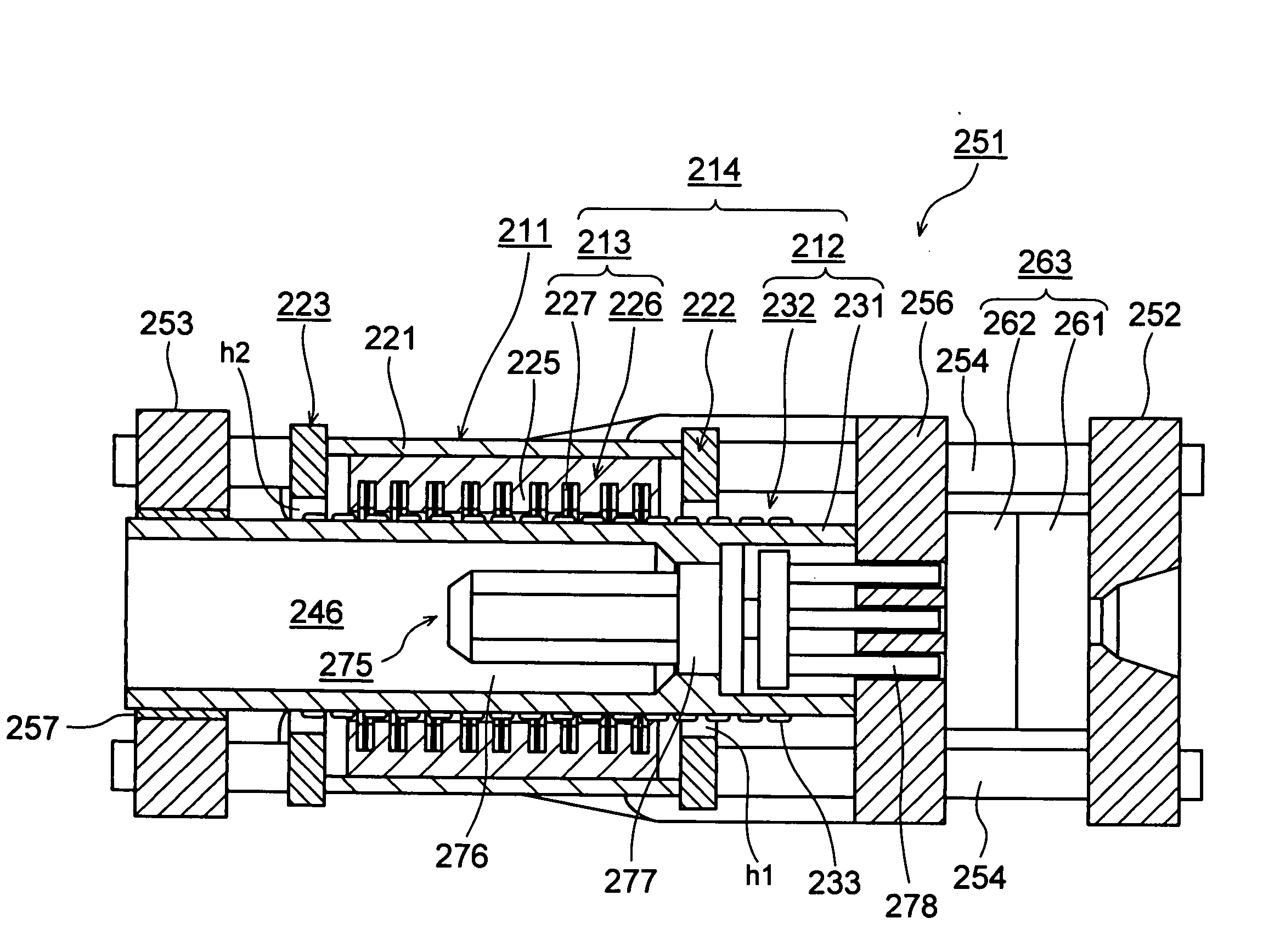 Injection molding machine driving device, injection device, and mold clamping device