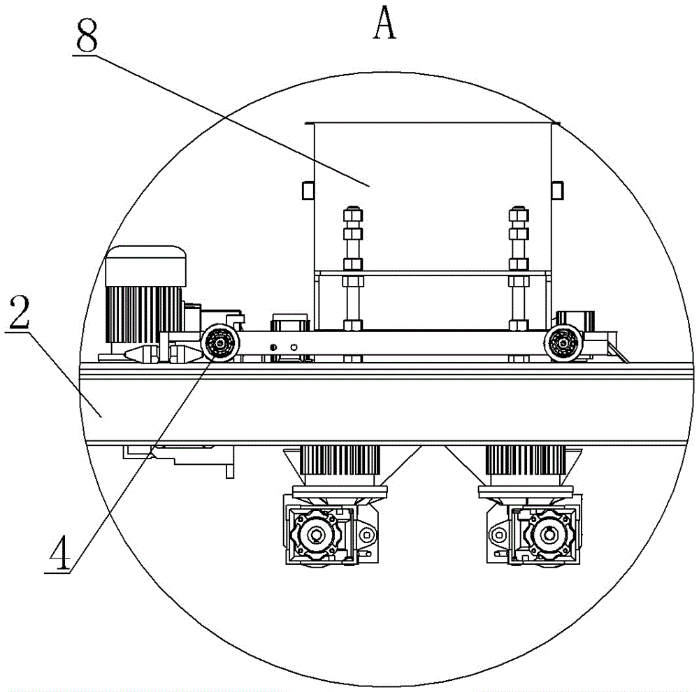 Tunnel kiln powder distribution device