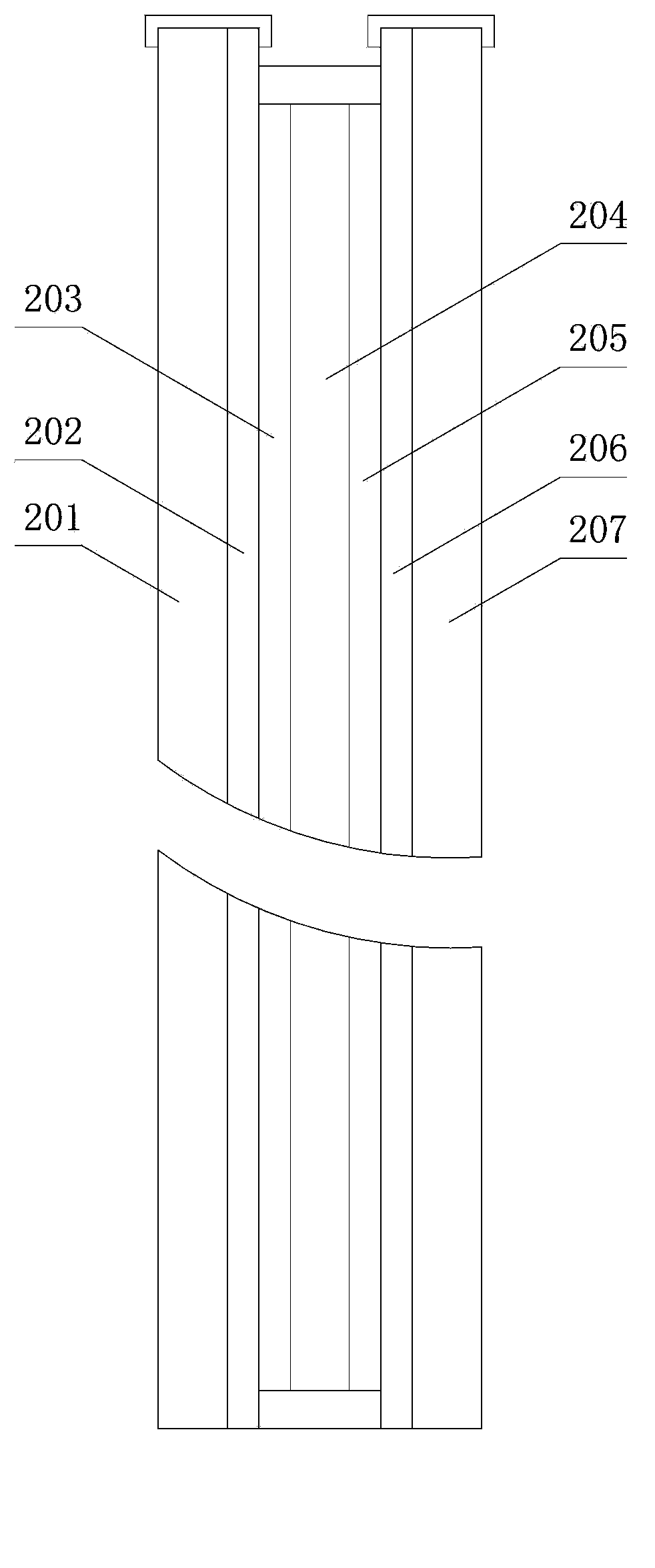 Front-view intelligent anti-glare device of vehicle and manufacturing method of anti-glare mirror thereof