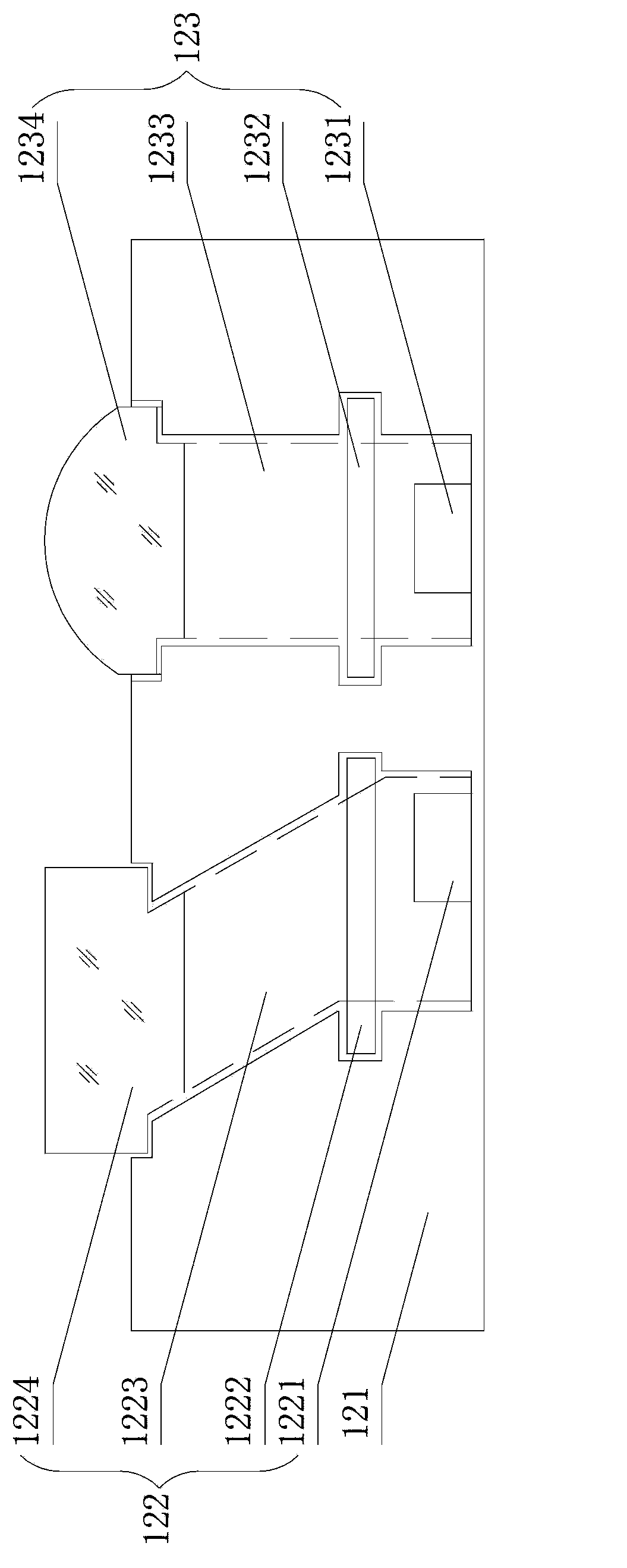 Front-view intelligent anti-glare device of vehicle and manufacturing method of anti-glare mirror thereof