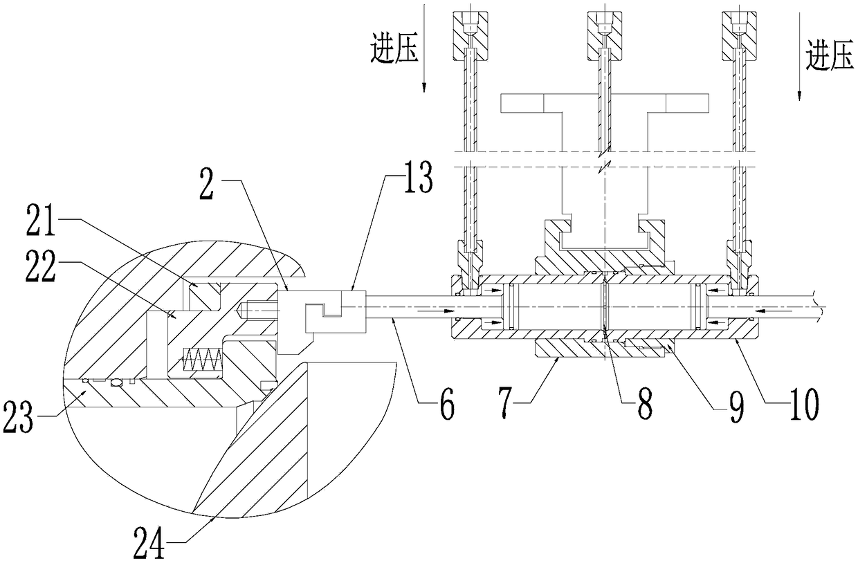 Upper mounting type ball valve mounting and dismantling device