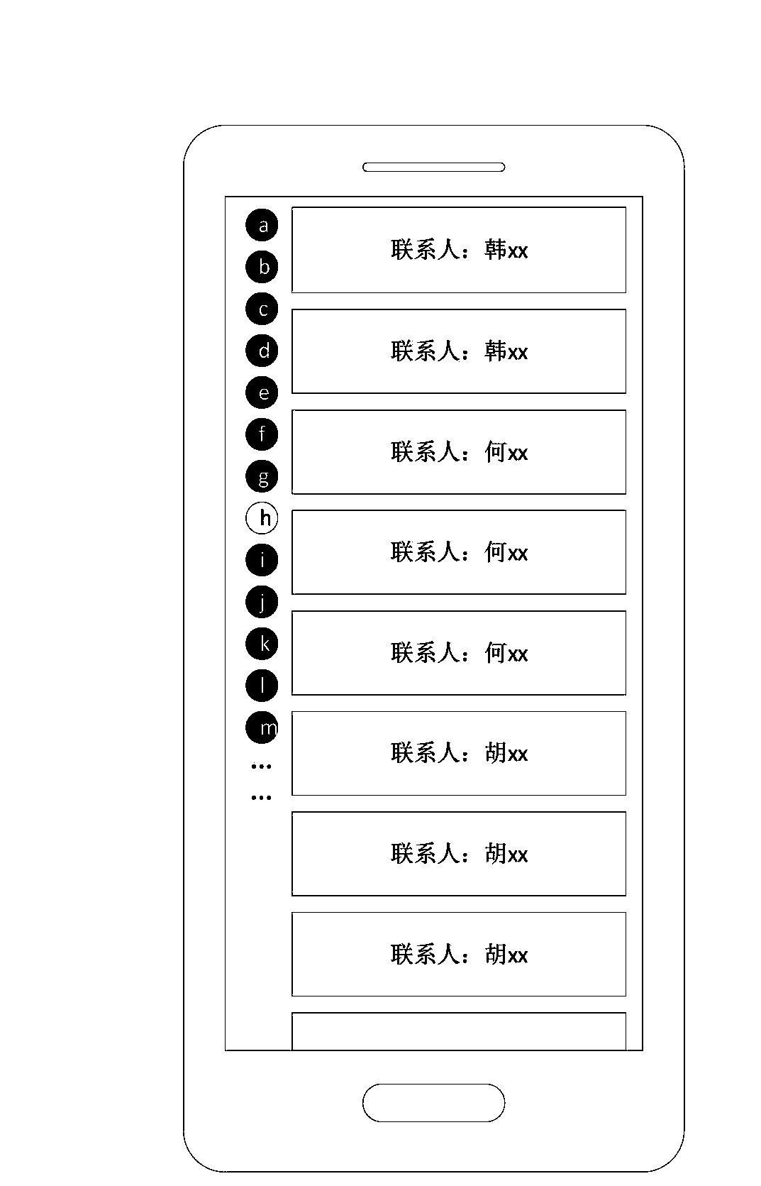 List view assembly sliding display method and device