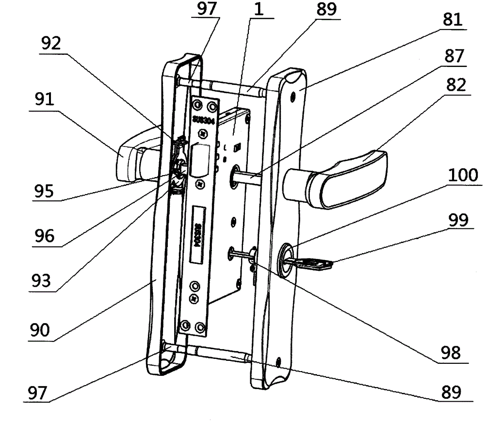 Integrated panel lock cylinder