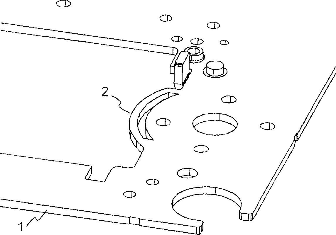 Plate for a drive for optical storage media