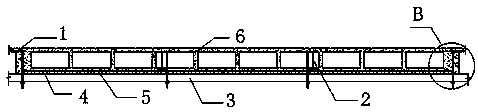 Steel structure building cast-in-place concrete hollow floor system self-bearing hanging bracket formwork erecting technology