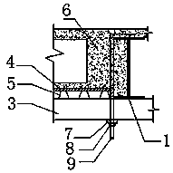 Steel structure building cast-in-place concrete hollow floor system self-bearing hanging bracket formwork erecting technology