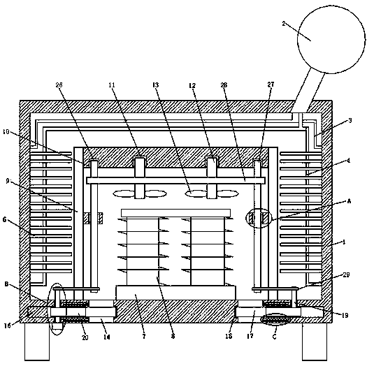 Oil-immersed three-phase transformer