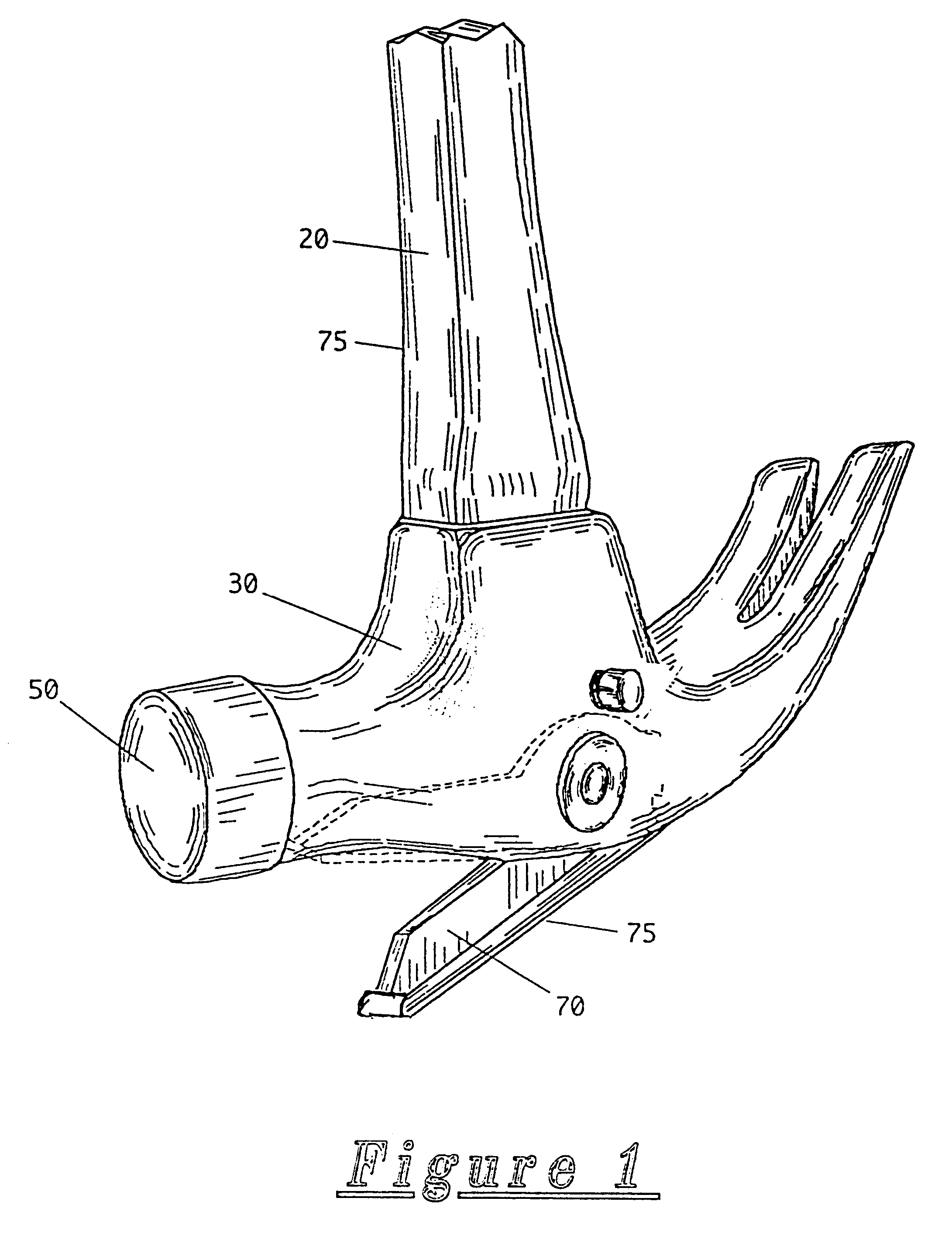 Hammer with integral lever mechanism