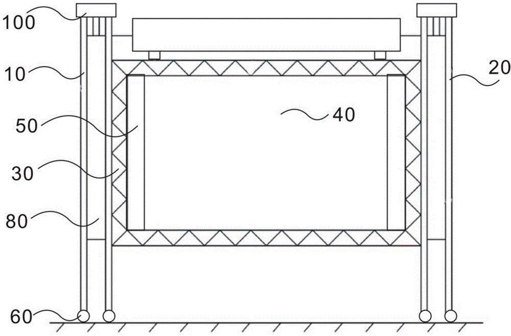 Corrosion-resistant movie screen stand