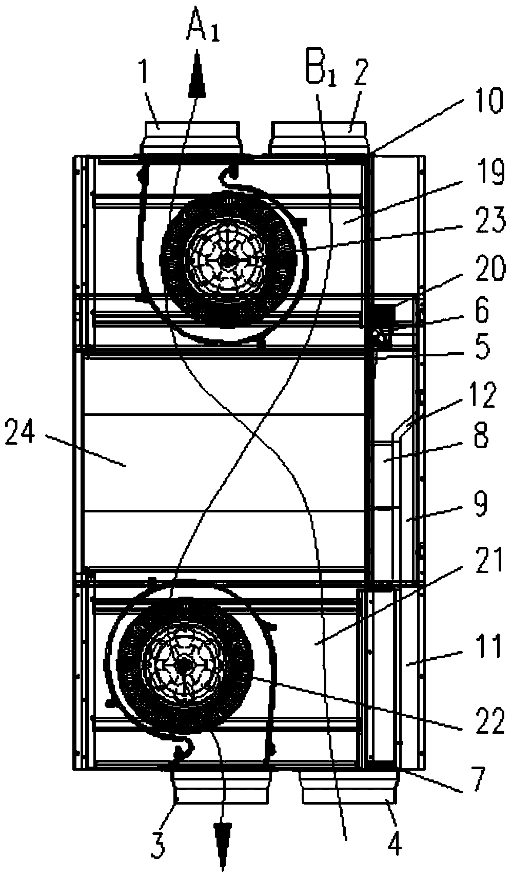 Bypass structure, ventilation equipment and ventilation method