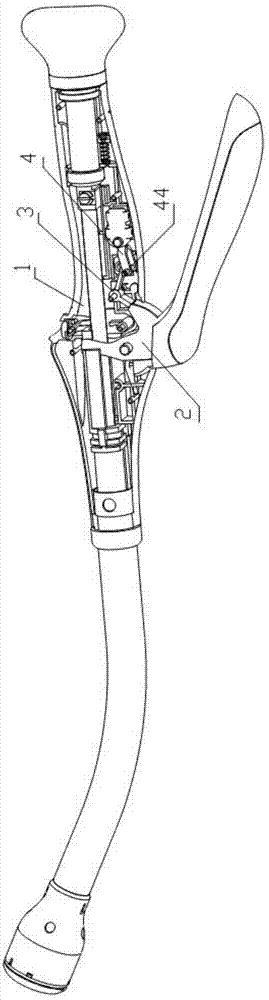 Tube-type anastomat and safety device thereof