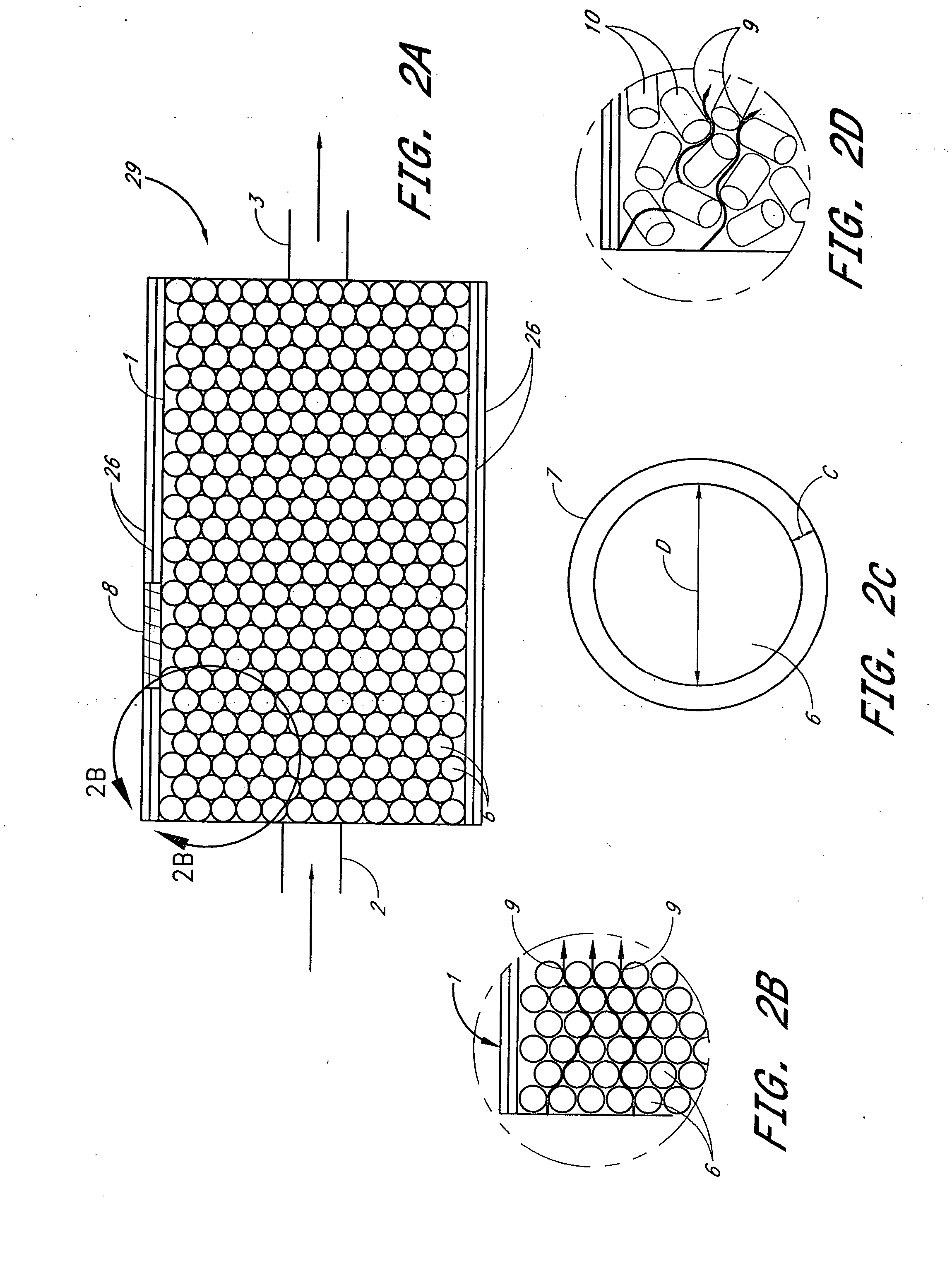 Sublimation bed employing carrier gas guidance structures