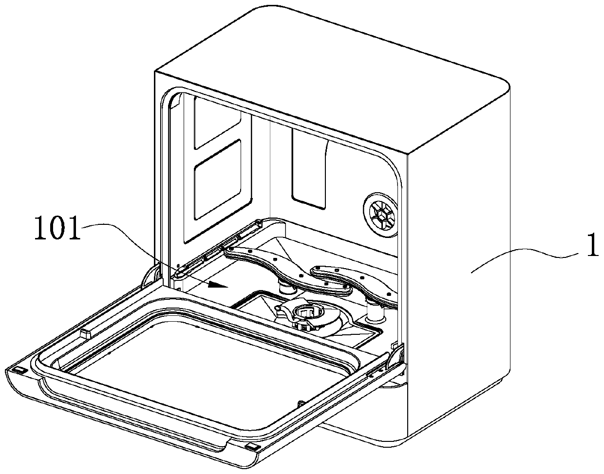 Safely-used dish washing machine