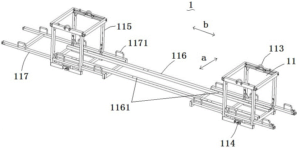 Frame type sling and combined stacking sling with same