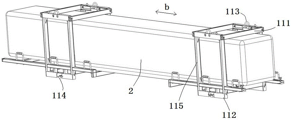 Frame type sling and combined stacking sling with same