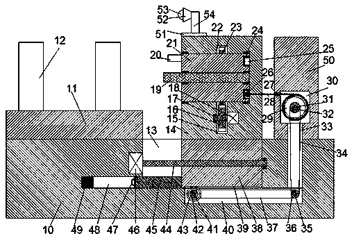 Micro turbojet engine test device and using method thereof