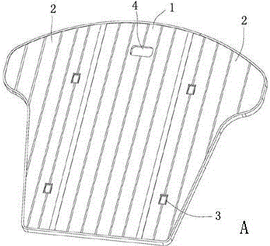 Car trunk material carrying pad with anti-bacterial function and car trunk environment purifying function