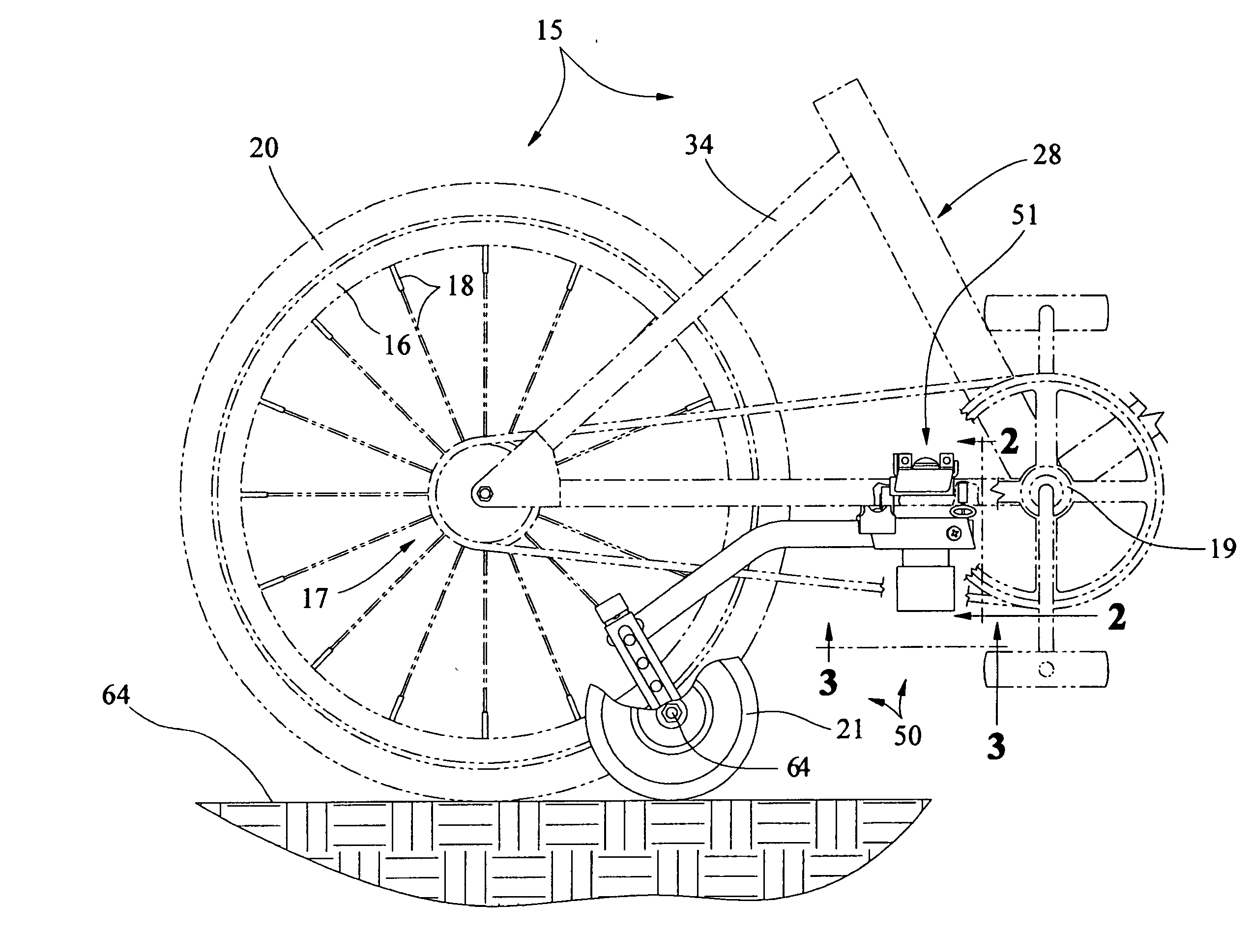 Bicycle training wheel assembly