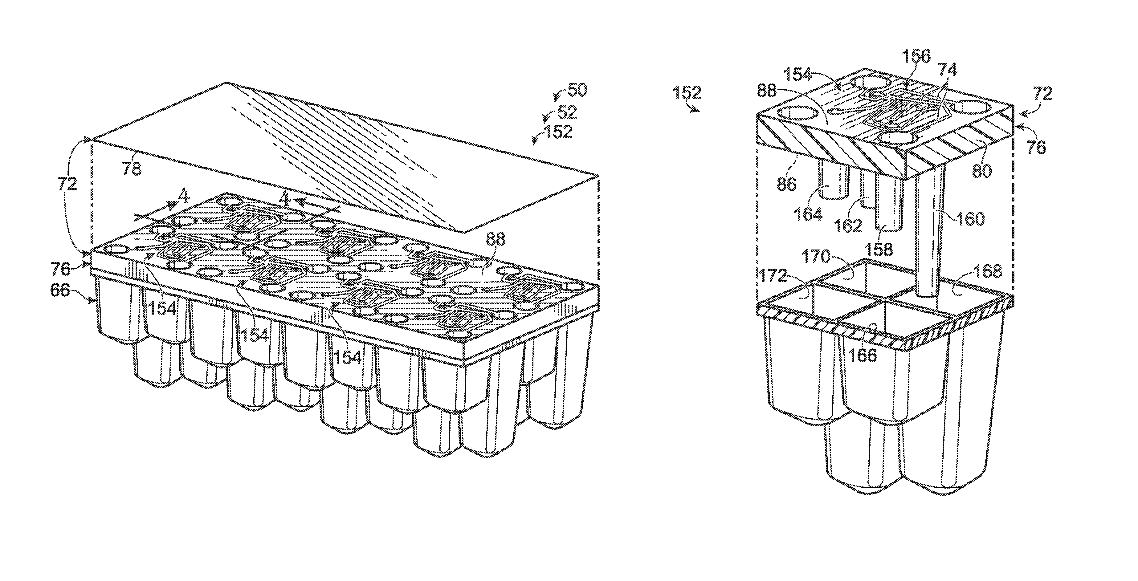 Microfluidic system with fluid pickups
