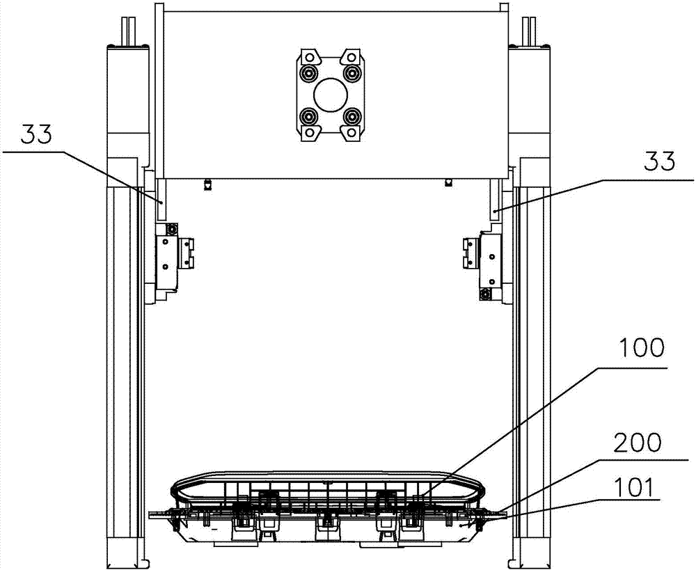 Auxiliary mounting device for automatic automobile instrument producing line