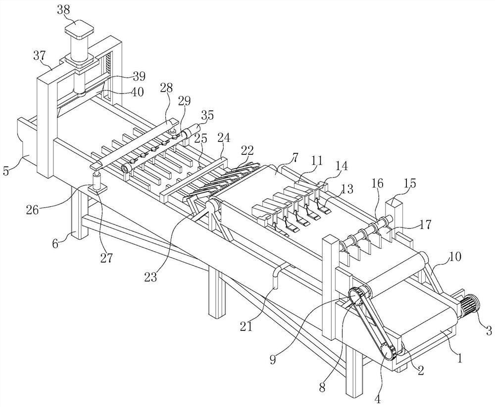 Low-energy high-fiber sweet potato cake double-layer automatic stacking device and forming technology