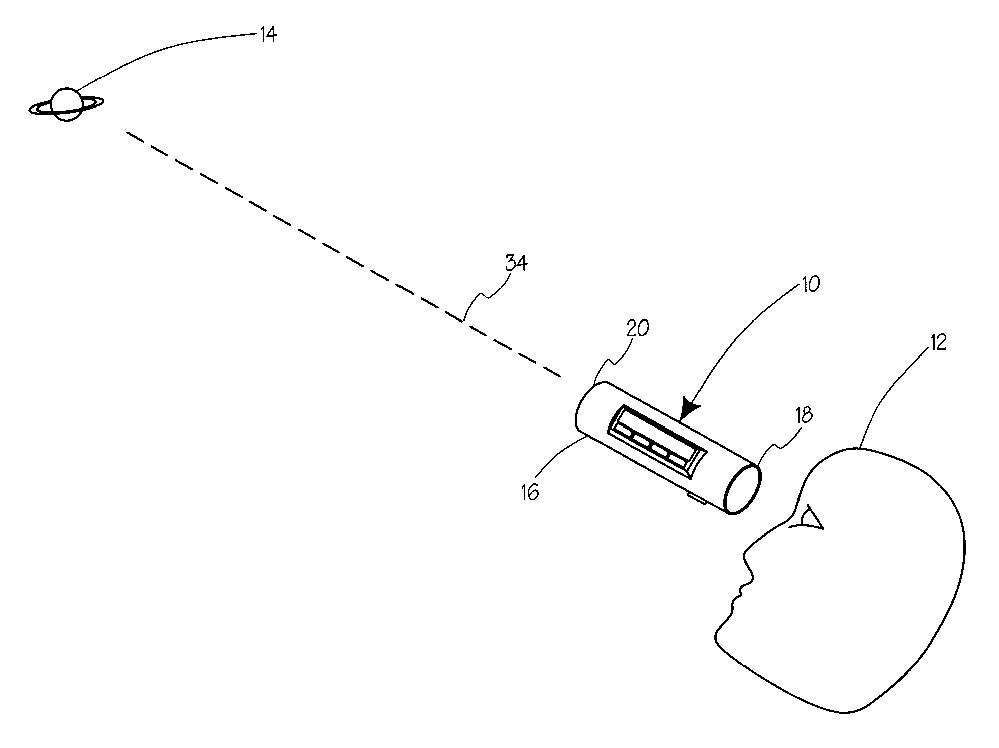 Celestial object location device