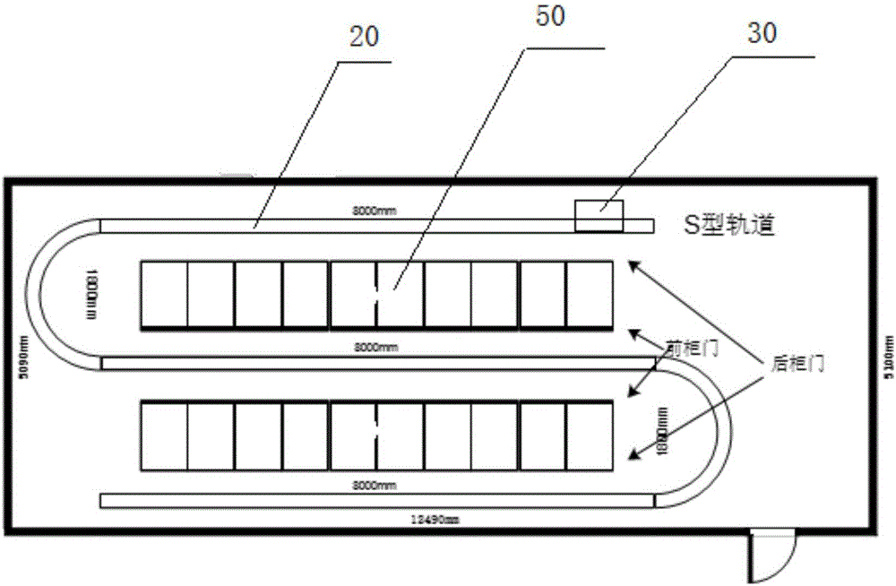 High voltage switch cabinet online temperature detection device, method and system