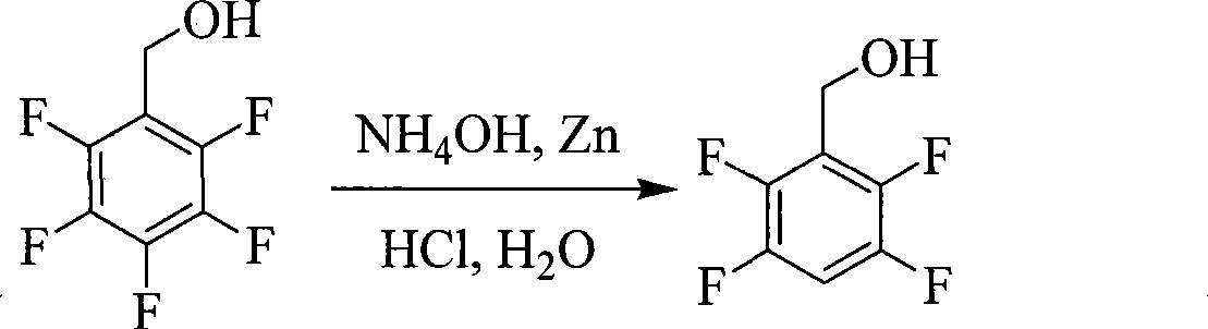 Preparation of 2,3,5,6-tetrafluorobenzyl alcohol