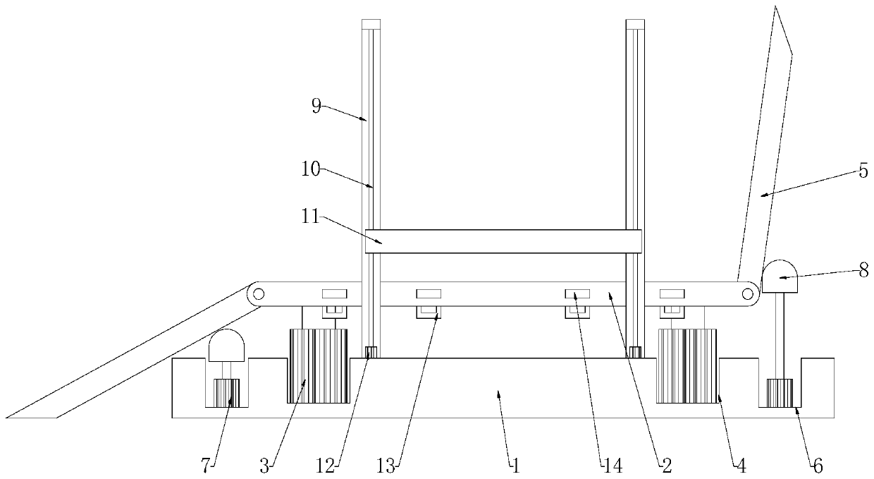 Lifting platform for electric automobile overhauling