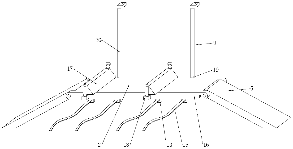 Lifting platform for electric automobile overhauling