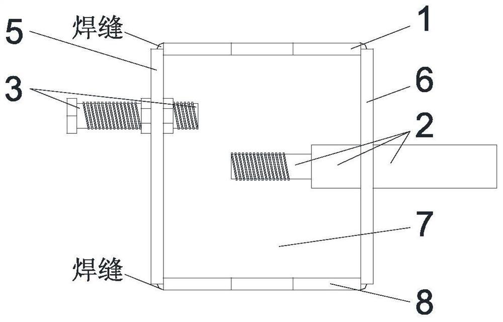 Steel bar horizontal stress application deviation rectifying method