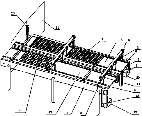 Hole tray conveying locating device for pot seedling transplanter