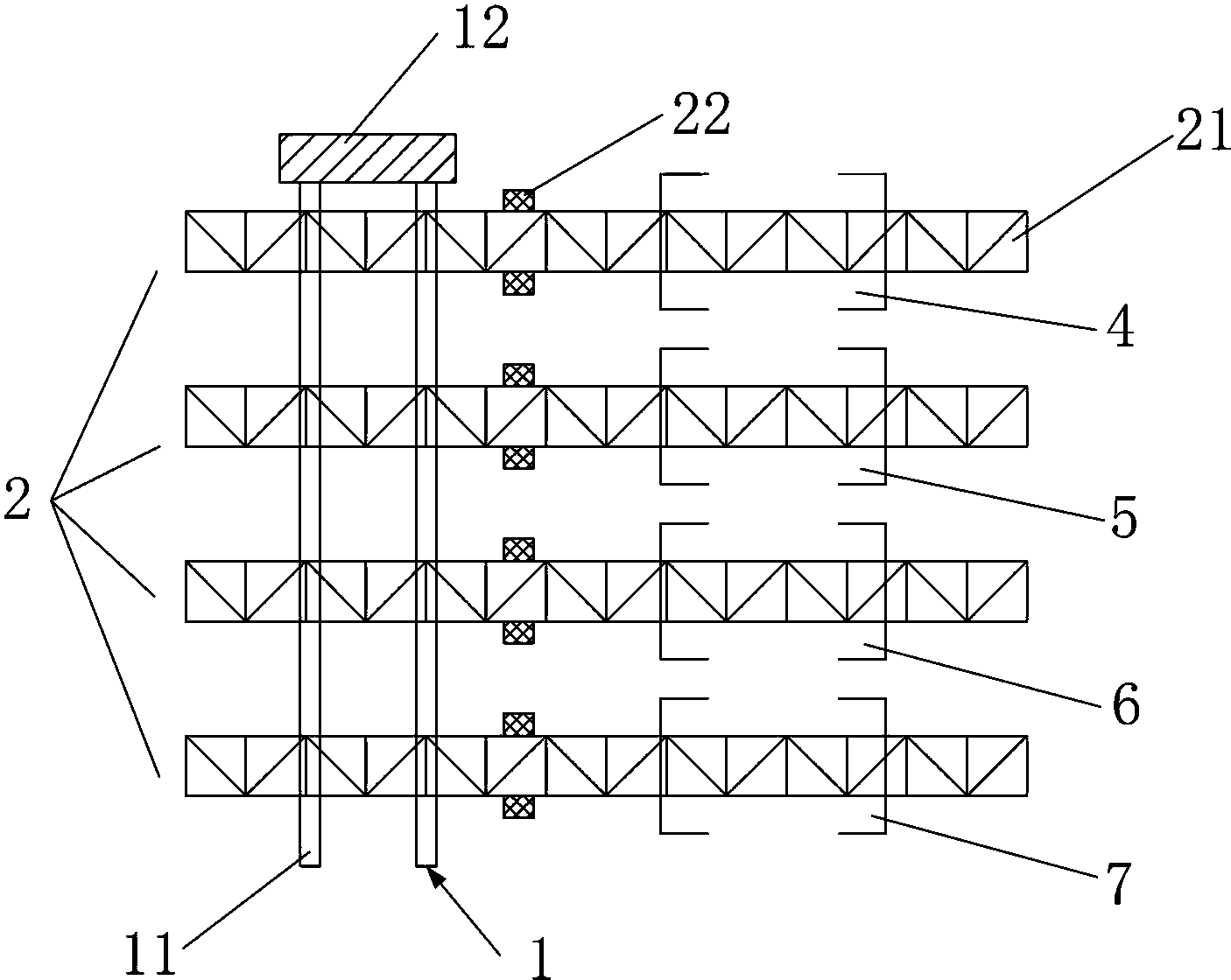 Scraped automobile preprocessing method and production line thereof