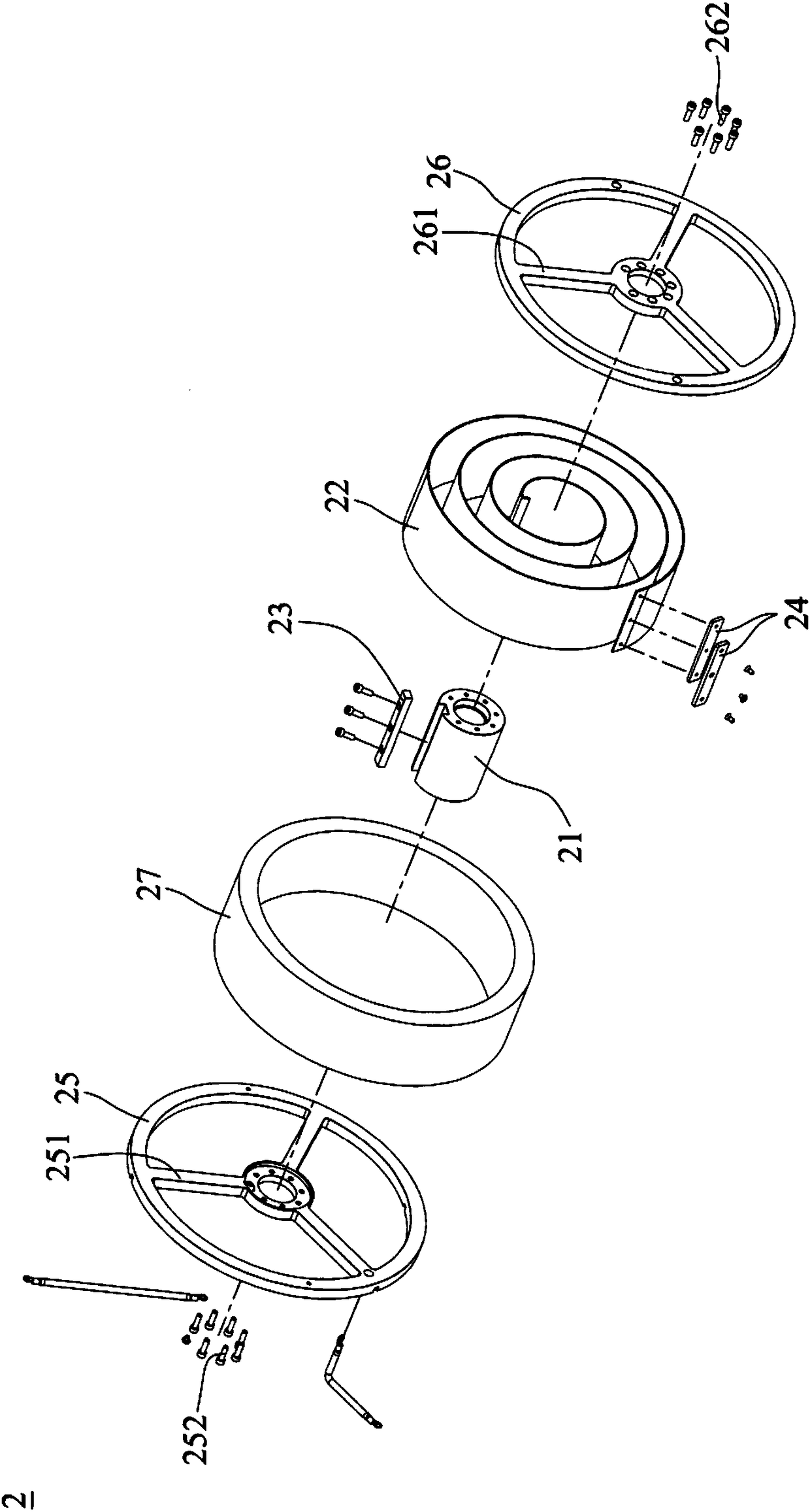 Desiccant wheel drying devices and drying apparatus using thereof